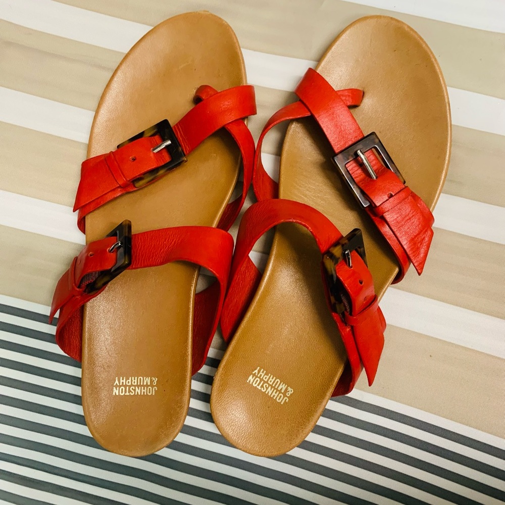 Johnston & Murphy Leather Sandals